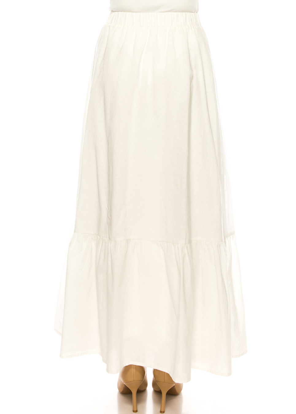 laubeblanc cotton tiered skirt ホワイト 再入荷】Cotton Tiered skirt – L'AUBE BLANC